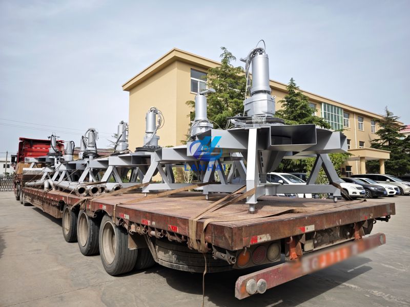 8臺15kw潛水攪拌曝氣機 助力化纖廠污水處理升級